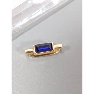 Keep Collective Blue September Birthstone Gold Tone Slide Charm NEW